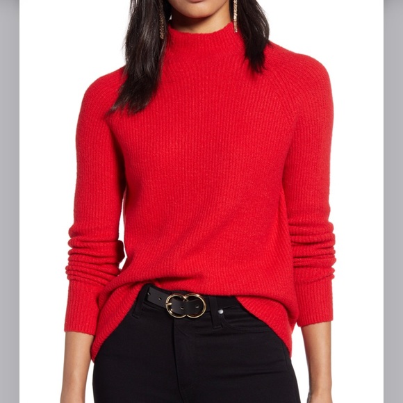 Halogen Mock Neck Sweater - Picture 1 of 5